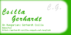 csilla gerhardt business card